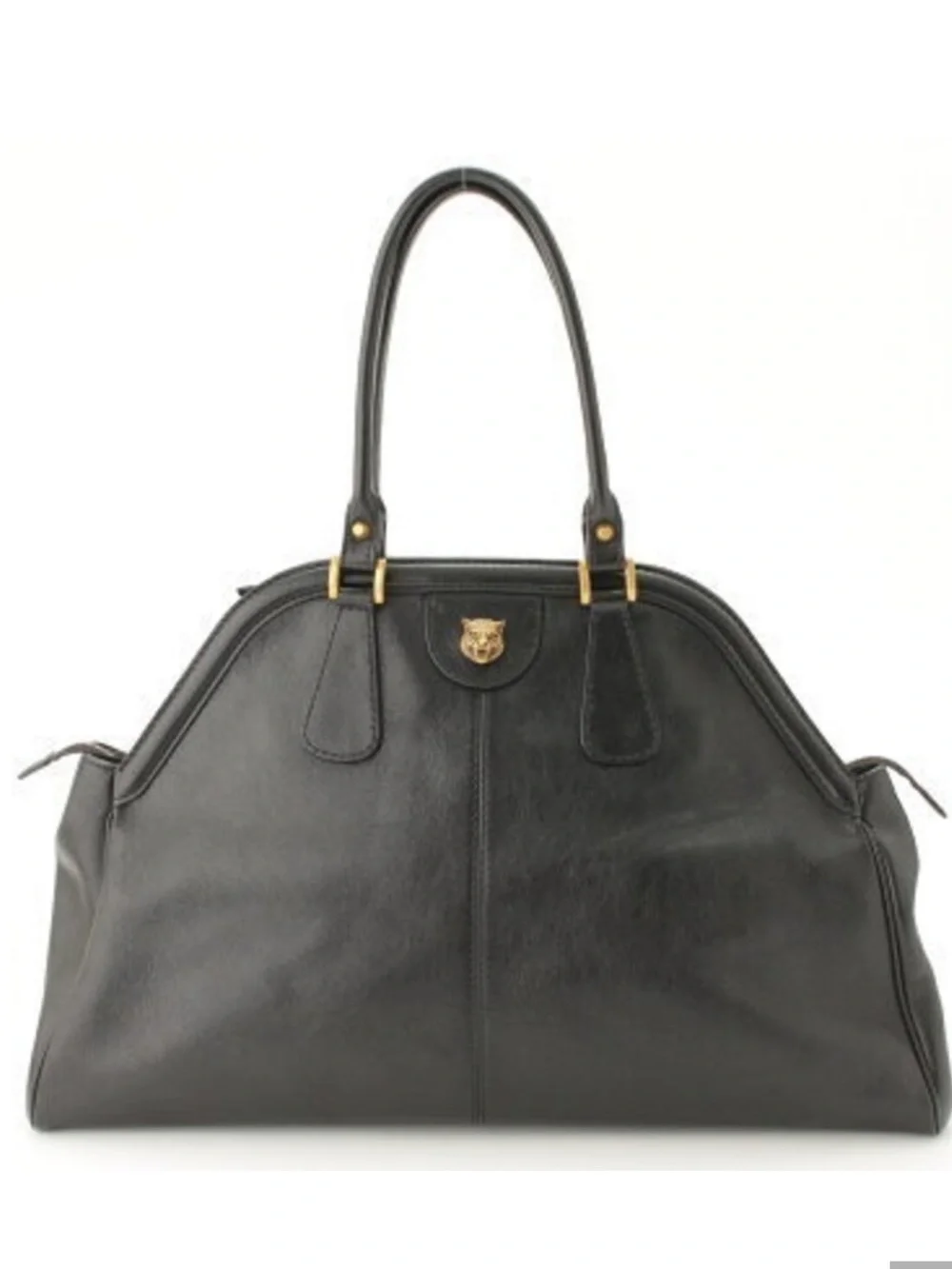 GUCCI Authentic Liber Tote Bag Black Excellent condition